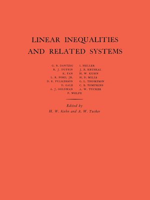 cover image of Linear Inequalities and Related Systems. (AM-38), Volume 38